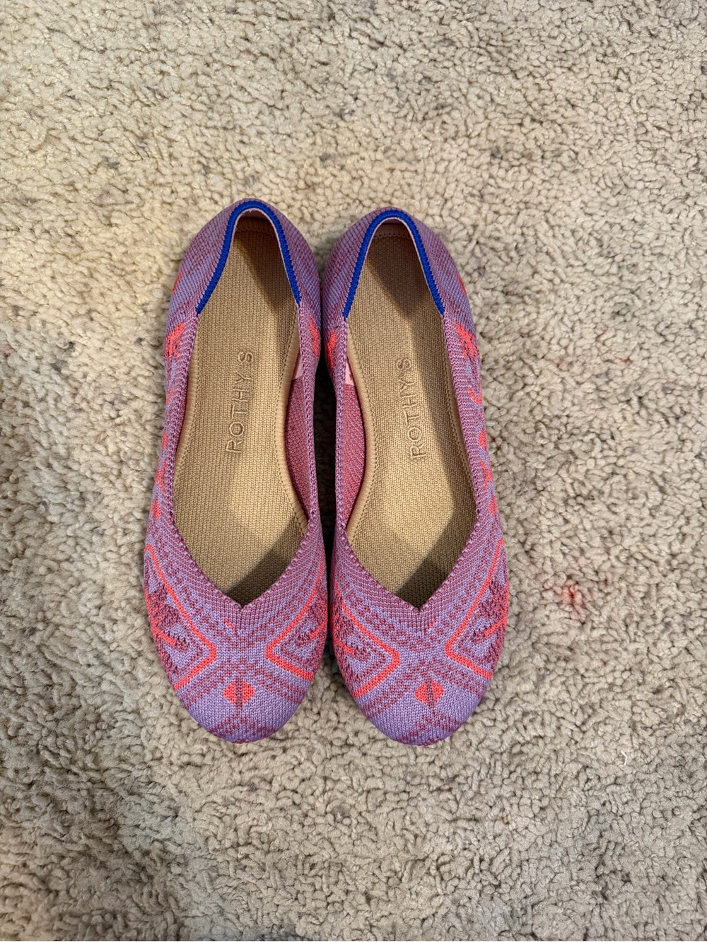 Rothy's The Flat in Rose Boho Size 5 - Picture 2 of 4